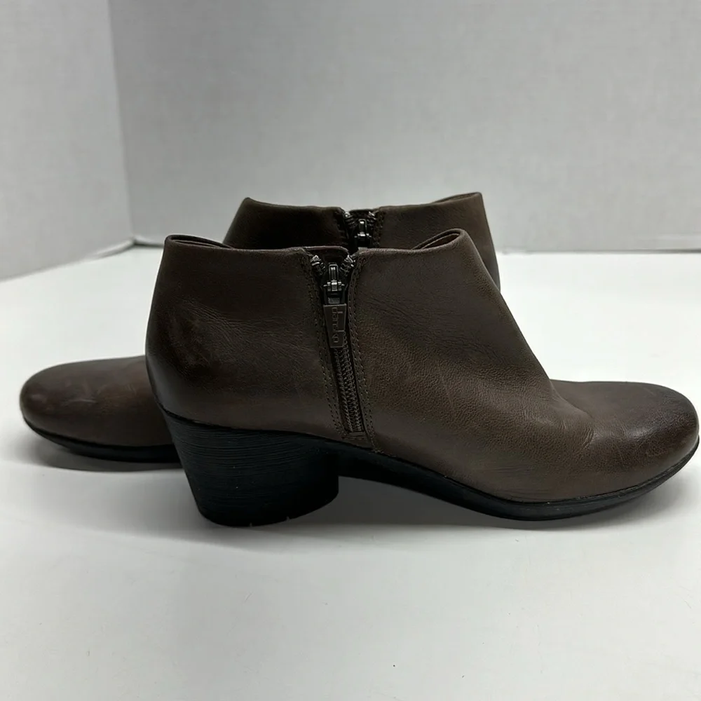 Dansko Raina Ankle Boots Burnished Calf Leather Boot Chestnut Brown Size 36